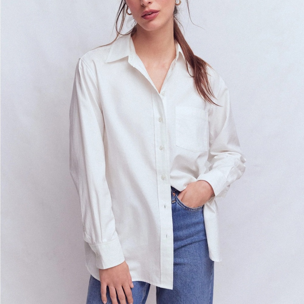 Boden Relaxed Cotton Button Down Shirt Sadie